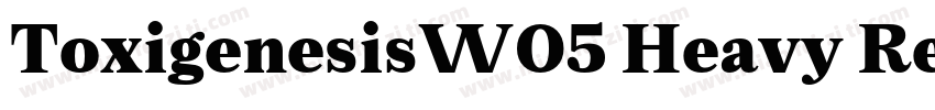 ToxigenesisW05 Heavy Regular字体转换